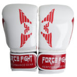 Боксерские перчатки force fight white red
