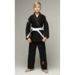 Детское кимоно gi bjj lion pro 2.0- black orange