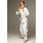 Детское кимоно gi bjj lion pro 2.0- white green — изображение 10