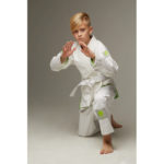 Детское кимоно gi bjj lion pro 2.0- white green — изображение 9