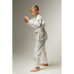 Детское кимоно gi bjj lion pro 2.0- white green — изображение 8