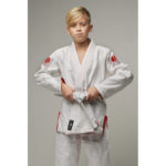 Детское кимоно gi bjj lion pro 2.0- white red