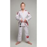 Детское кимоно gi bjj lion pro 3.0- white red