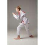 Детское кимоно gi bjj lion pro 3.0- white red — изображение 5