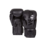 Перчатки боксерские venum elite boxing gloves - black